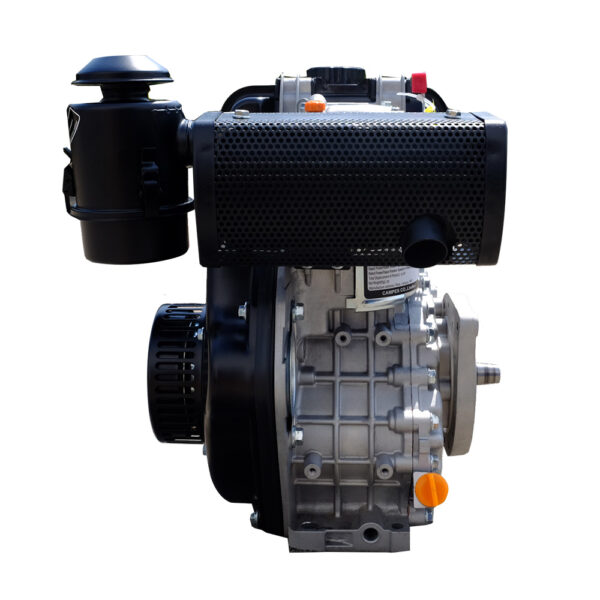2.8kw single cylinder diesel engine muffler side view