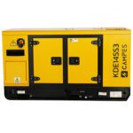 KDE14SS3 12.5KVA Stage V Silent Diesel Generator - Front view showing access doors