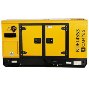 KDE14SS3 12.5KVA Stage V Silent Diesel Generator - Front view showing access doors
