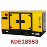 KDE18SS3 18kVA Silent Diesel Generator Front right View