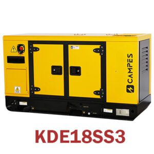 KDE18SS3 18kVA Silent Diesel Generator Front right View