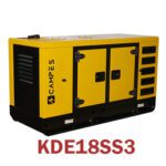 KDE18SS3 18kVA Silent Diesel Generator rear left View