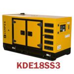 KDE18SS3 18kVA Silent Diesel Generator side rear View