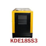 KDE18SS3 18kVA Silent Diesel Generator side View with vent
