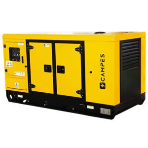 KDE170SS3 150kVA Stage V diesel generator yellow canopy front view