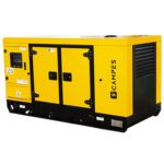 KDE72SS3 65kVA Stage V diesel generator yellow canopy top view